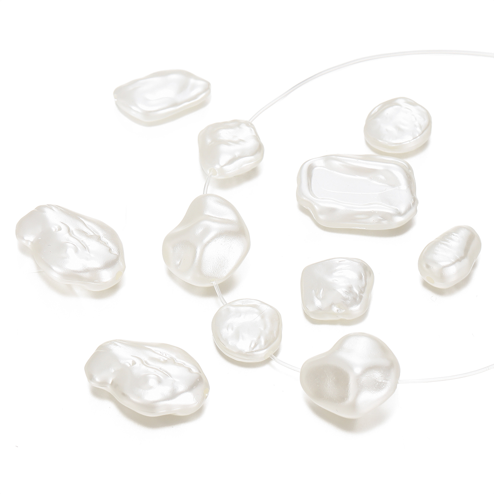 Pearl Stud Earrings - 10 Stks/partij Barokke Stijl Abs Parel