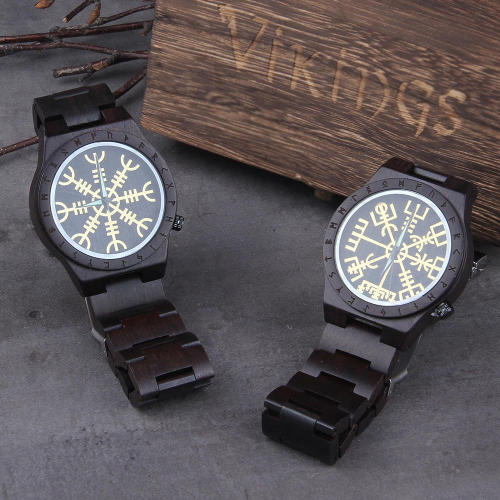 Jewelry Watches For Men - Handgemaakte Houten Horloges Man Vrouwen Runic
