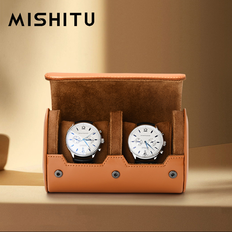 Jewelry With Watches - MISHITU 1/2/3-Slot Horloge Opslag Roll Reistas