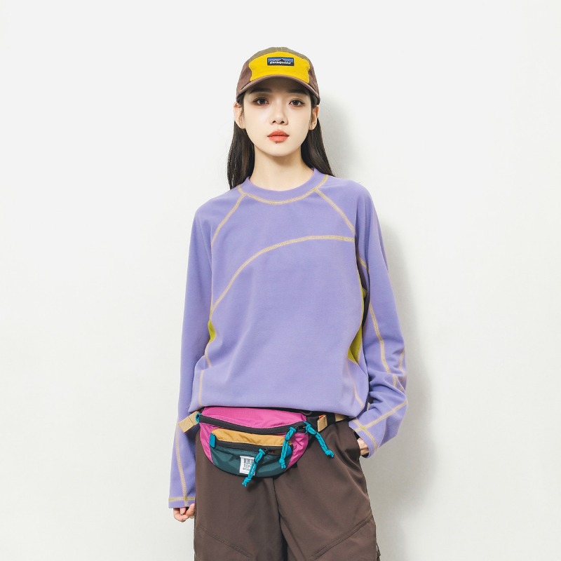 S&S Watches & Jewelry Ho Chi Minh - Unisex Outdoor Kleurblok T-shirt met lange