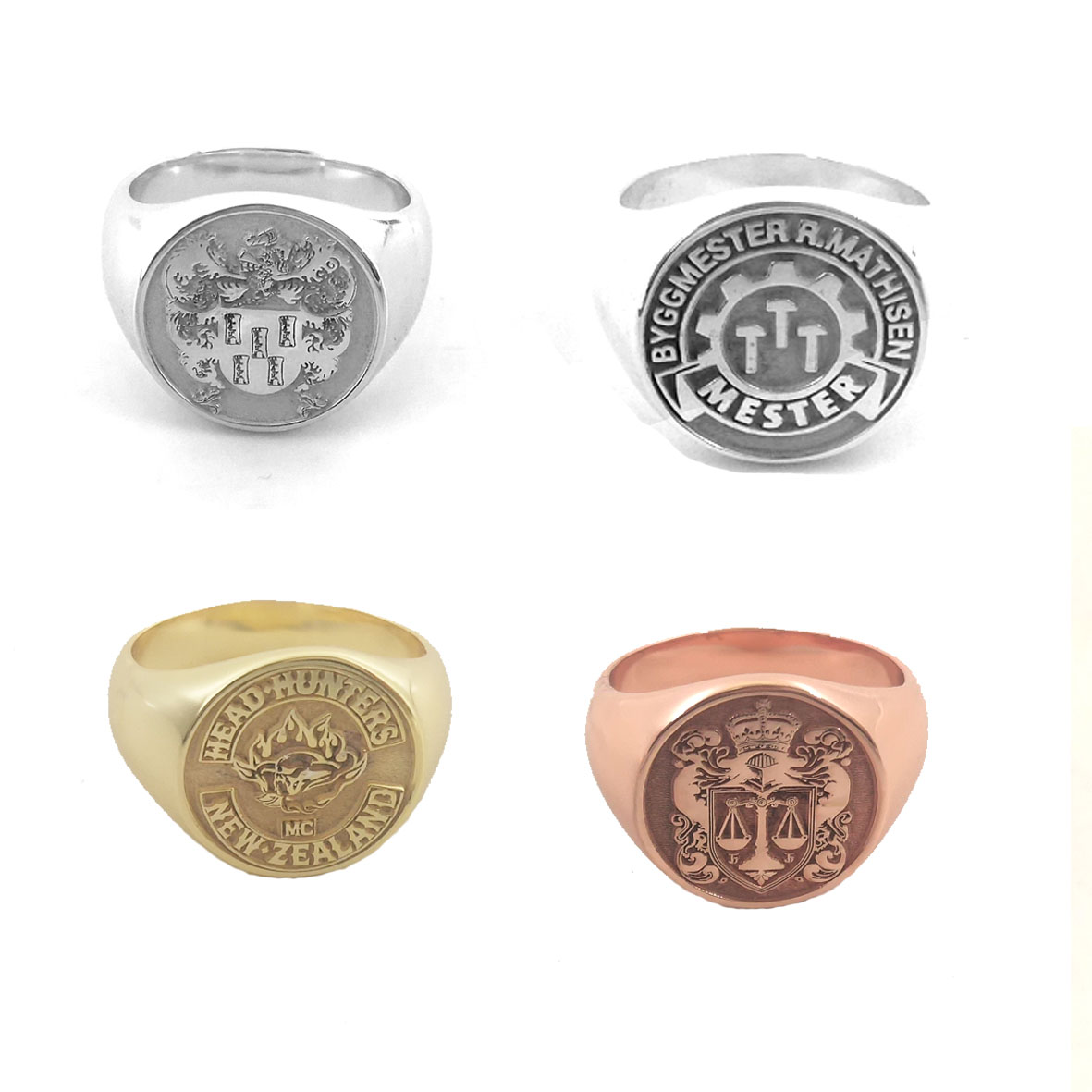 Custom Gegraveerde 17mm Ronde  - Mens Signet Ring recensie en prijs