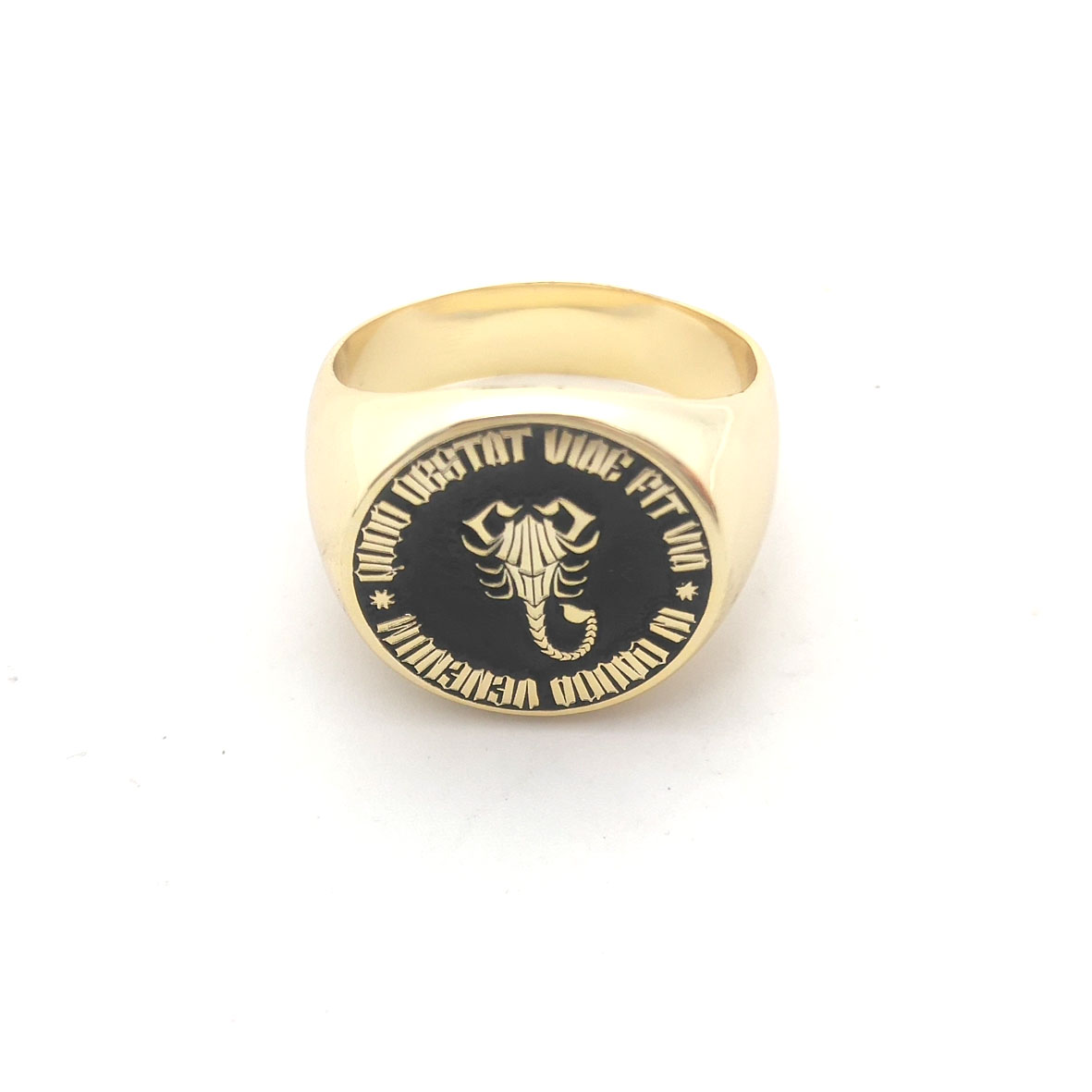 Custom Gegraveerde 17mm Ronde  - Mens Signet Ring recensie en prijs