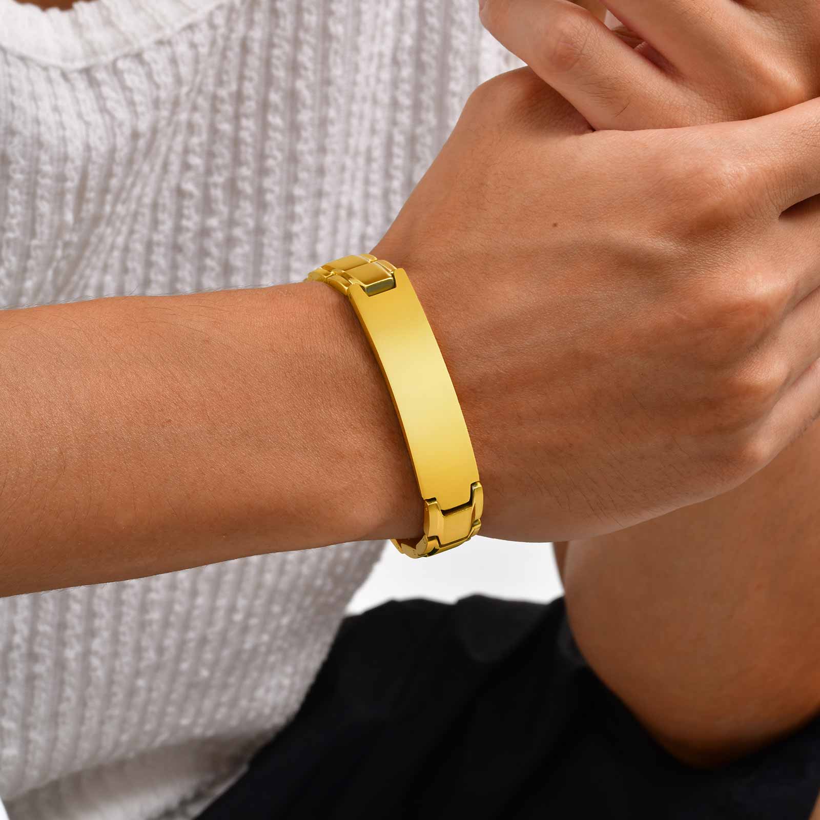 Aangepaste naam tekst gegravee - Jewelry Watches For Men recensie en prijs