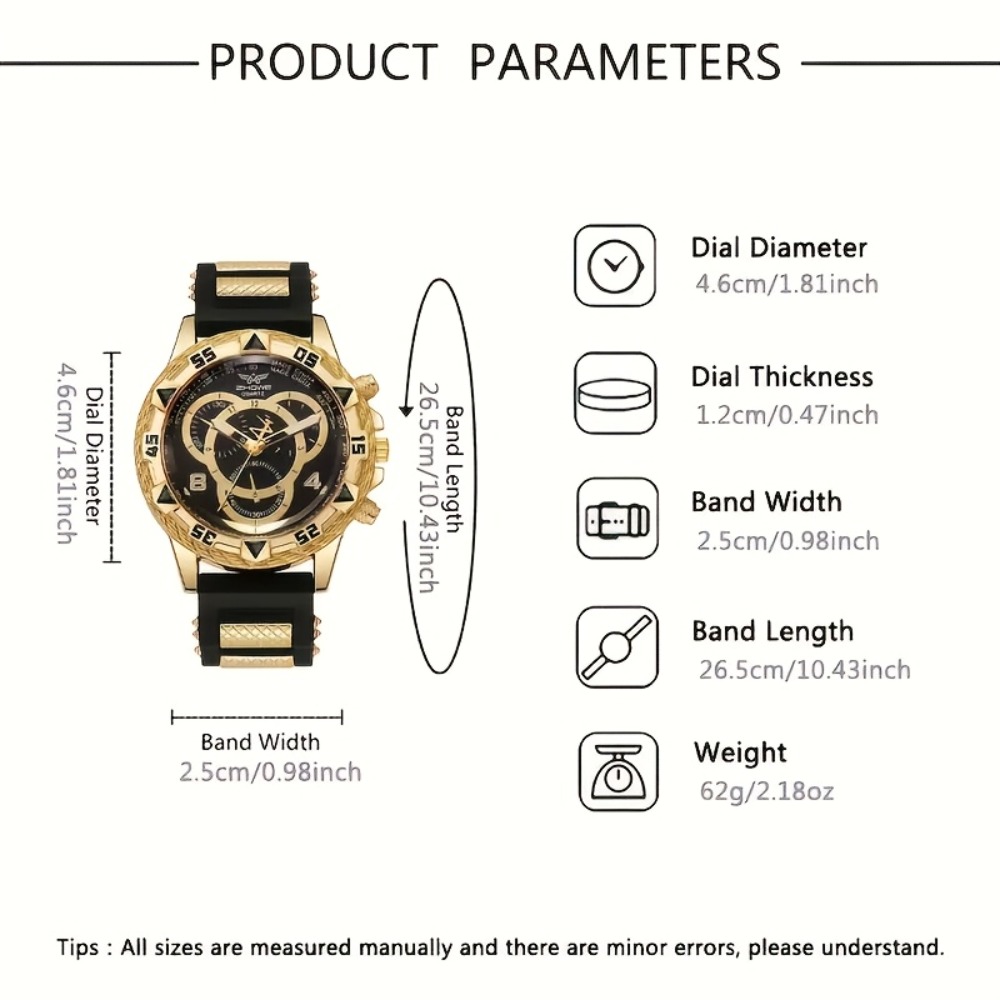 4-delige luxe herenhorloge- en - Jewelry Watches For Men recensie en prijs