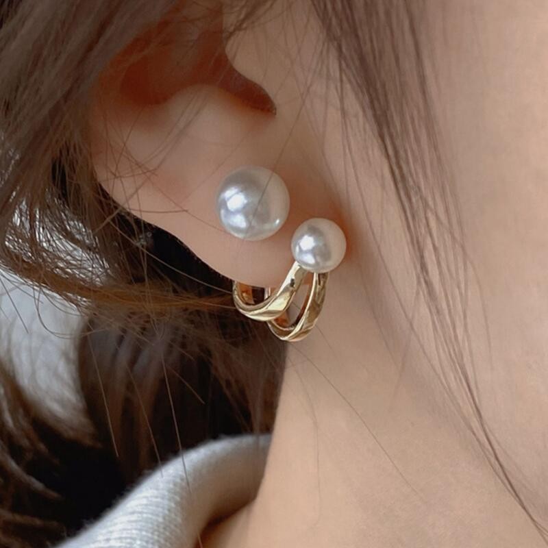 925 zilveren naald Koreaanse m - Pearl Stud Earrings recensie en prijs