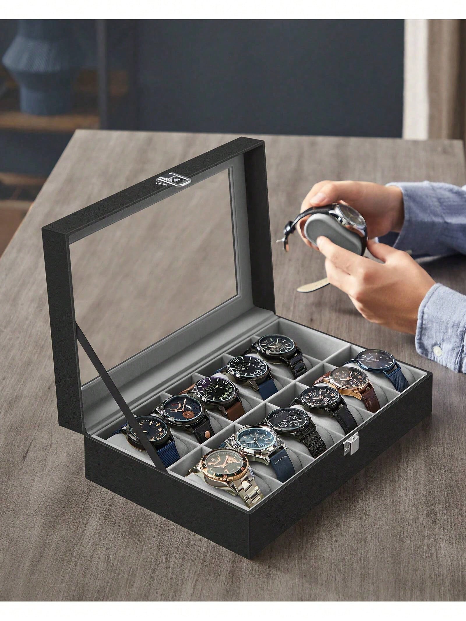 12-vakjes afsluitbare horloged - Jewelry With Watches recensie en prijs