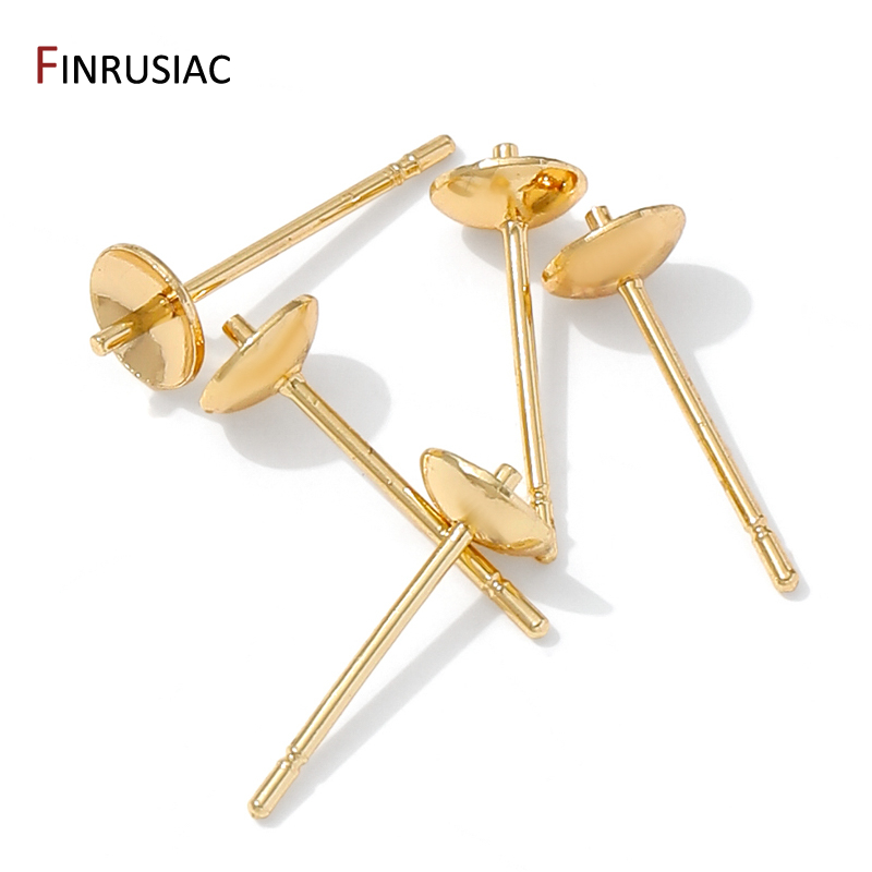 14K vergulde messing oorbel st - Pearl Stud Earrings recensie en prijs