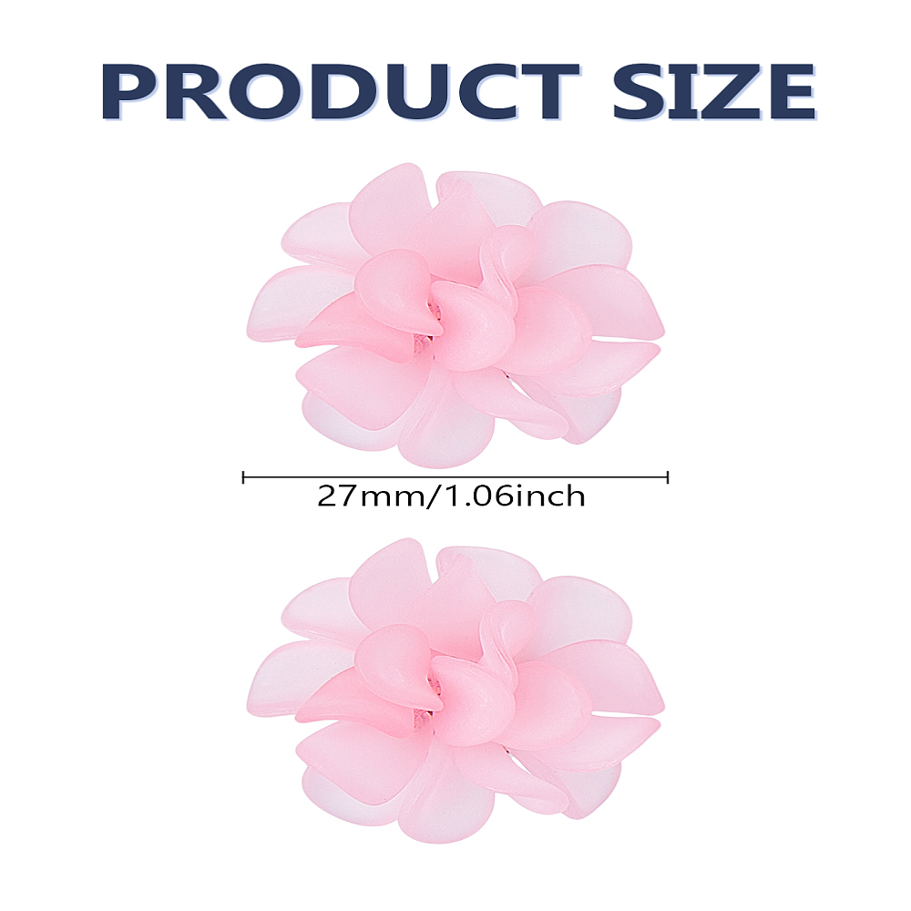 1 paar bloem acryl oorknopjes  - Pearl Stud Earrings recensie en prijs