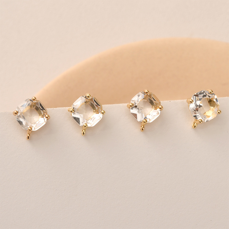 10 paar Kleuren Facet Vierkant - Pearl Stud Earrings recensie en prijs