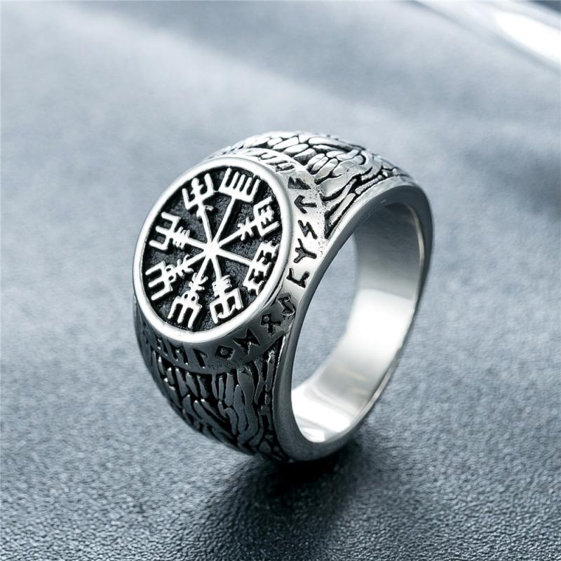Vintage Viking Rune Signet Sca - Mens Signet Ring recensie en prijs