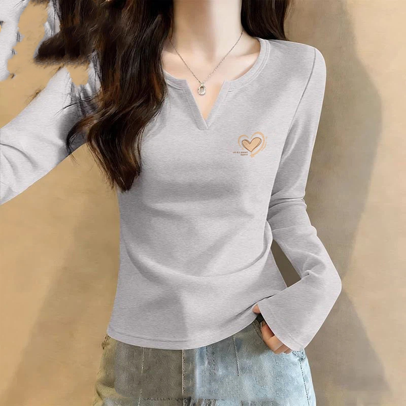 Dames herfst T-shirt met V-hal - S&S Watches & Jewelry Ho Chi Minh recensie en prijs
