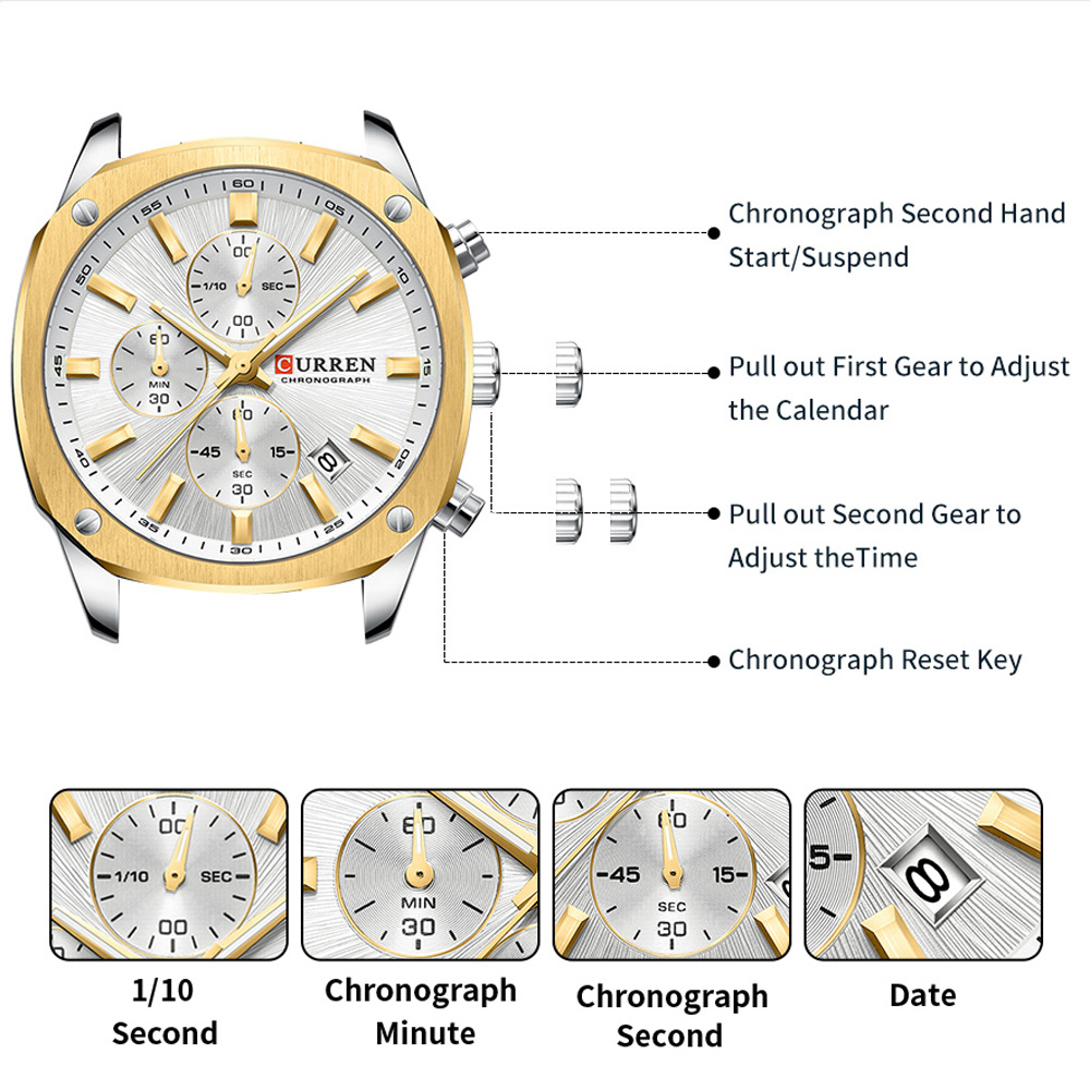 CURREN Modern herenhorloge van - Jewellery Watches recensie en prijs