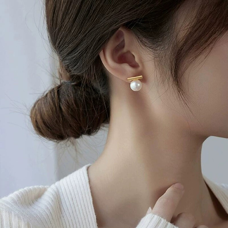 925 Zilveren Naald Koreaanse M - Pearl Stud Earrings recensie en prijs